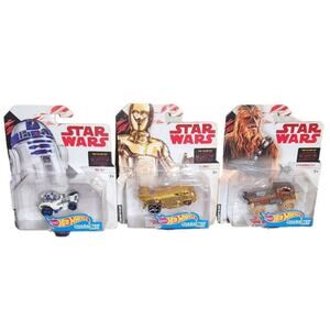 Hot Wheels Star Wars Character Cars Lot Of 3 New Sealed (2017)